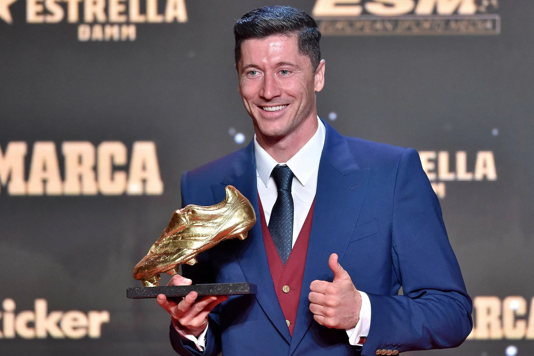 Robert Lewandowski dostał Złotego Buta