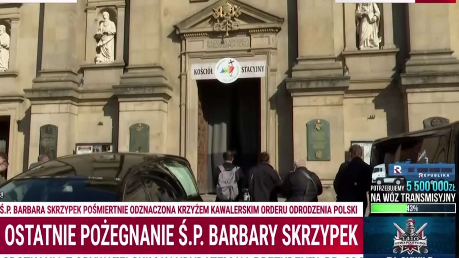 Skrin z relacji TV Republika.