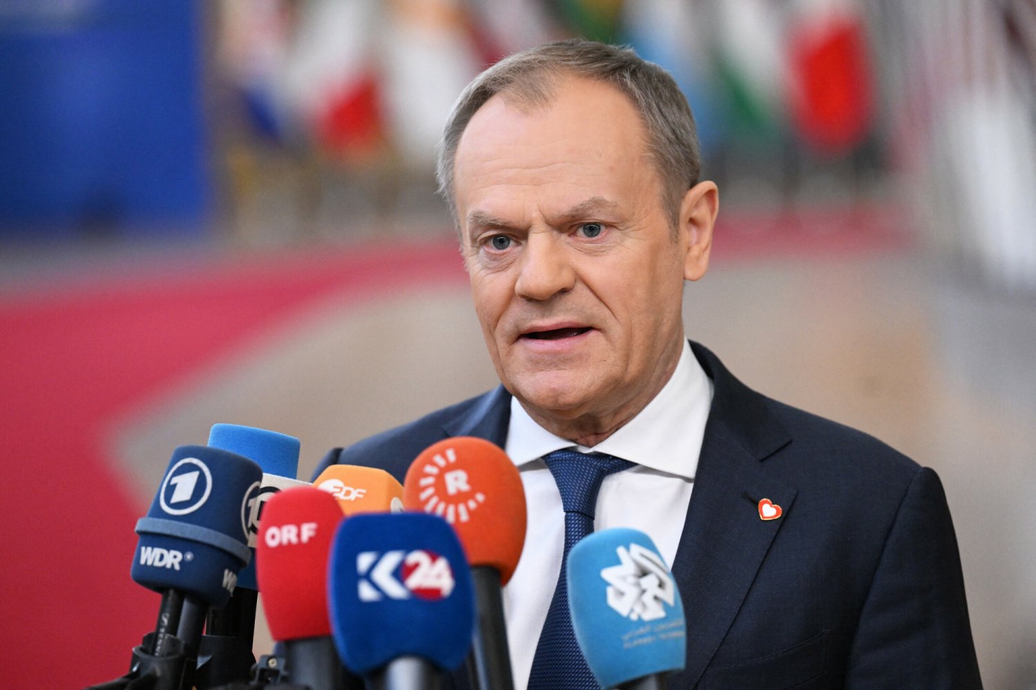 Donald Tusk w Brukseli.