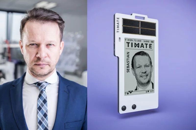 Sebastian Młodziński i jego karta TIMATE