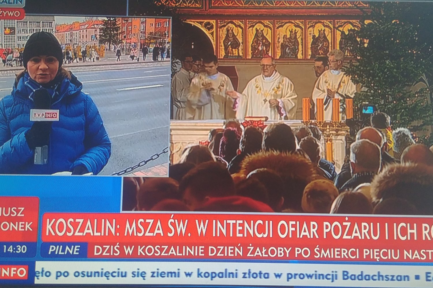 W trakcie mszy świętej biskup mówił nie tylko o piętnastoletnich dziewczynach, ale i pracowniku escape roomu, który próbował im pomóc.