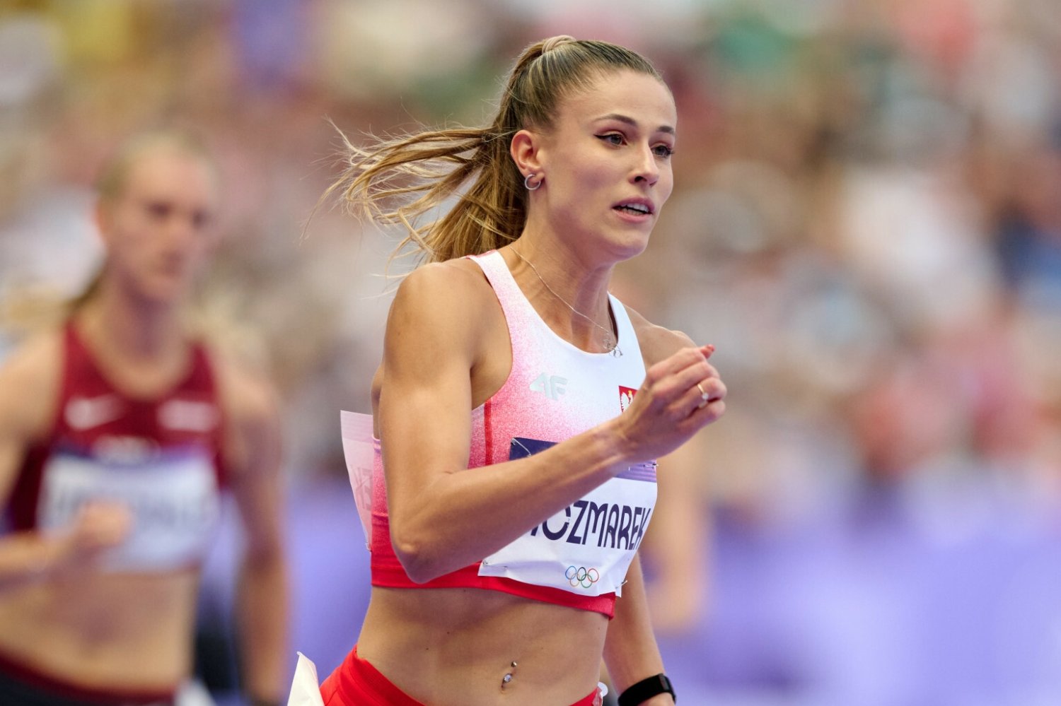 Natalia Kaczmarek na IO w Paryzu.