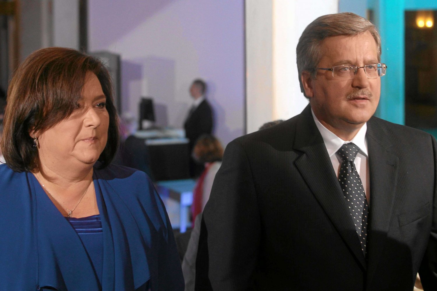 Prezydent Bronisław Komorowski z żoną Anną na koncercie z okazji przejęcia przez Polskę prezydencji w UE.
