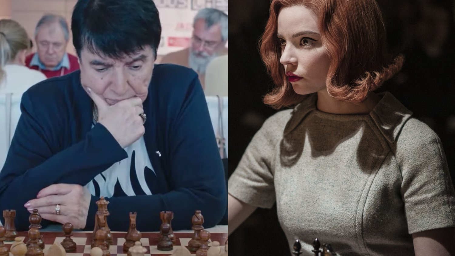 Nona Gaprindaszwili "Gambit królowej" Nona Gaprindaszwili i Beth Harmon z "Gambita królowej"