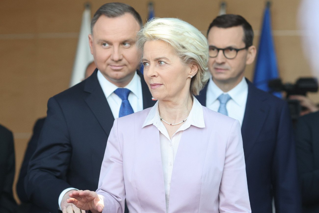 Ursula von der Leyen, Andrzej Duda, Mateusz Morawiecki