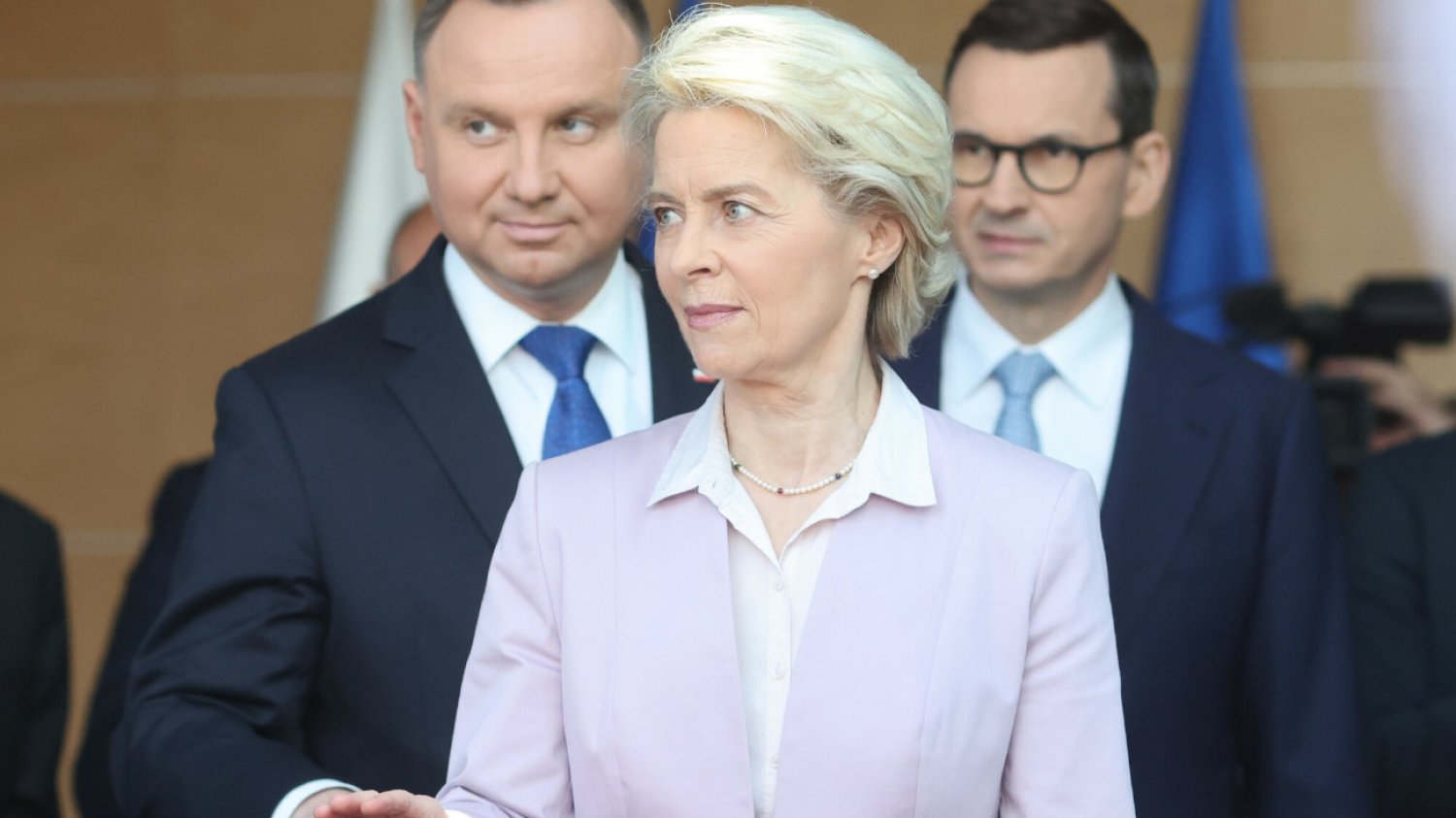 Ursula von der Leyen, Andrzej Duda, Mateusz Morawiecki