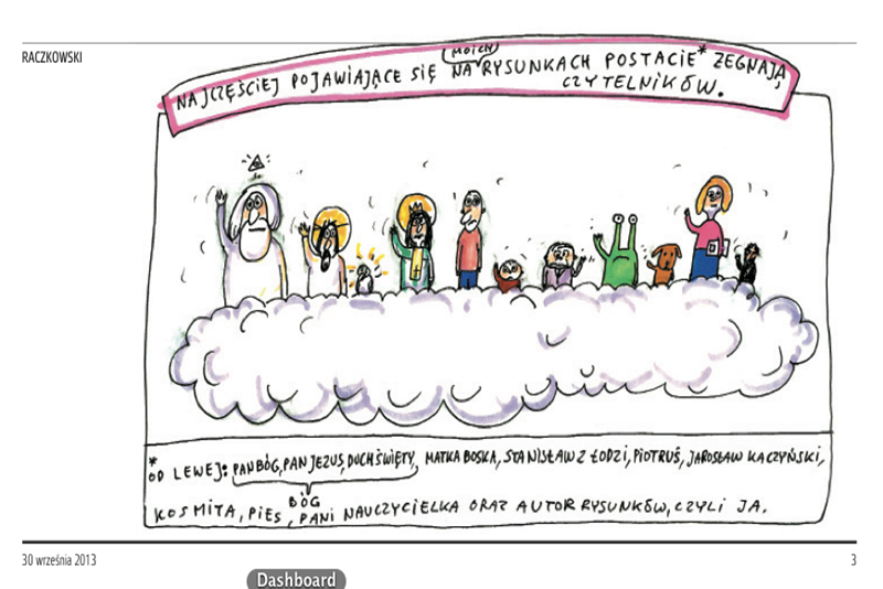 Marek Raczkowski po raz ostatni w "Przekroju"