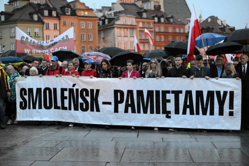 Na uroczystości poświęconej Józefowi Piłsudskiemu odczytano Apel smoleński. Na zdjęciu obchody miesięcznicy 10 sierpnia 2016.