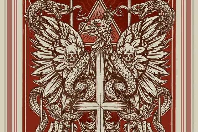 Taka grafika promuje trasę koncertową Behemotha - Rzeczpospolita Niewierna.