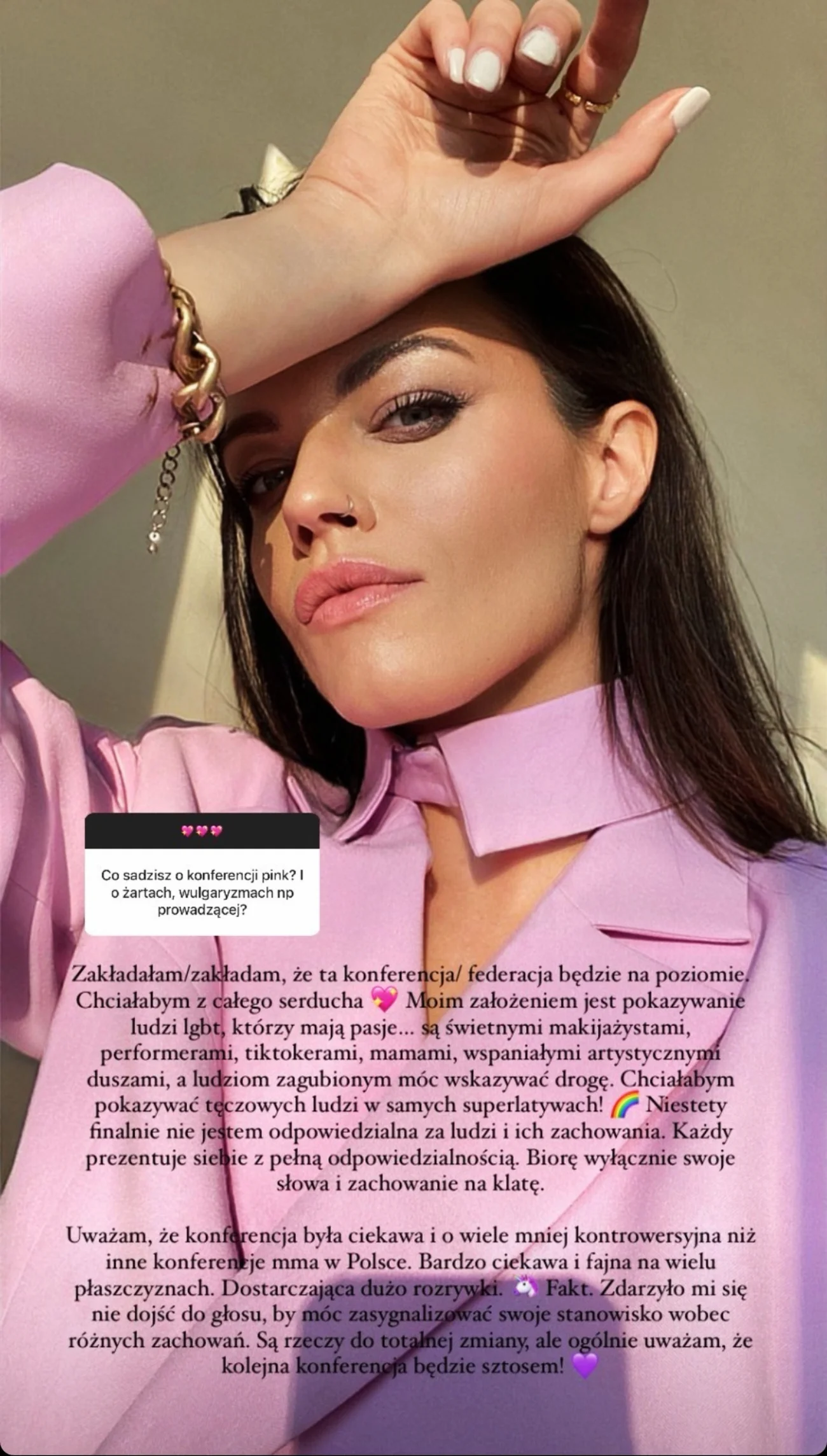 Skrajne emocje po pierwszej konferencji Pink MMA