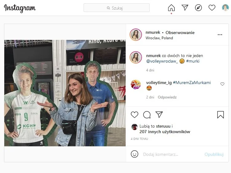 Natalia Murek tuż przed prezentacją zespołu Volley Wrocław na sezon 2021/22.