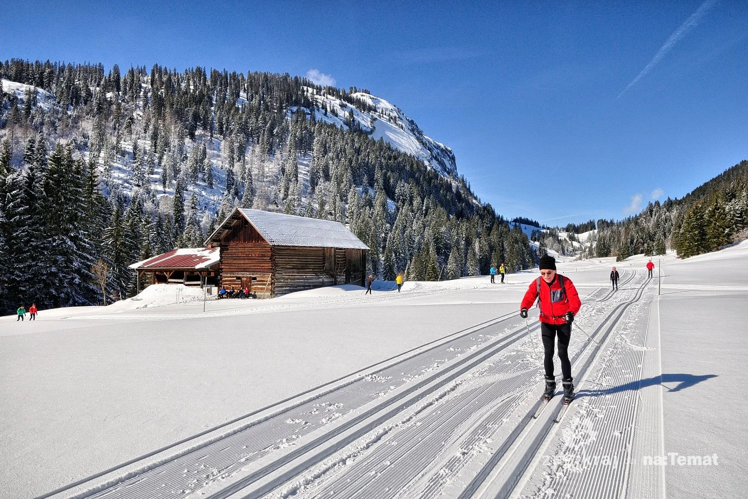 Na najwyższym odcinku Schwende-Loipe w Kleinwalsertal