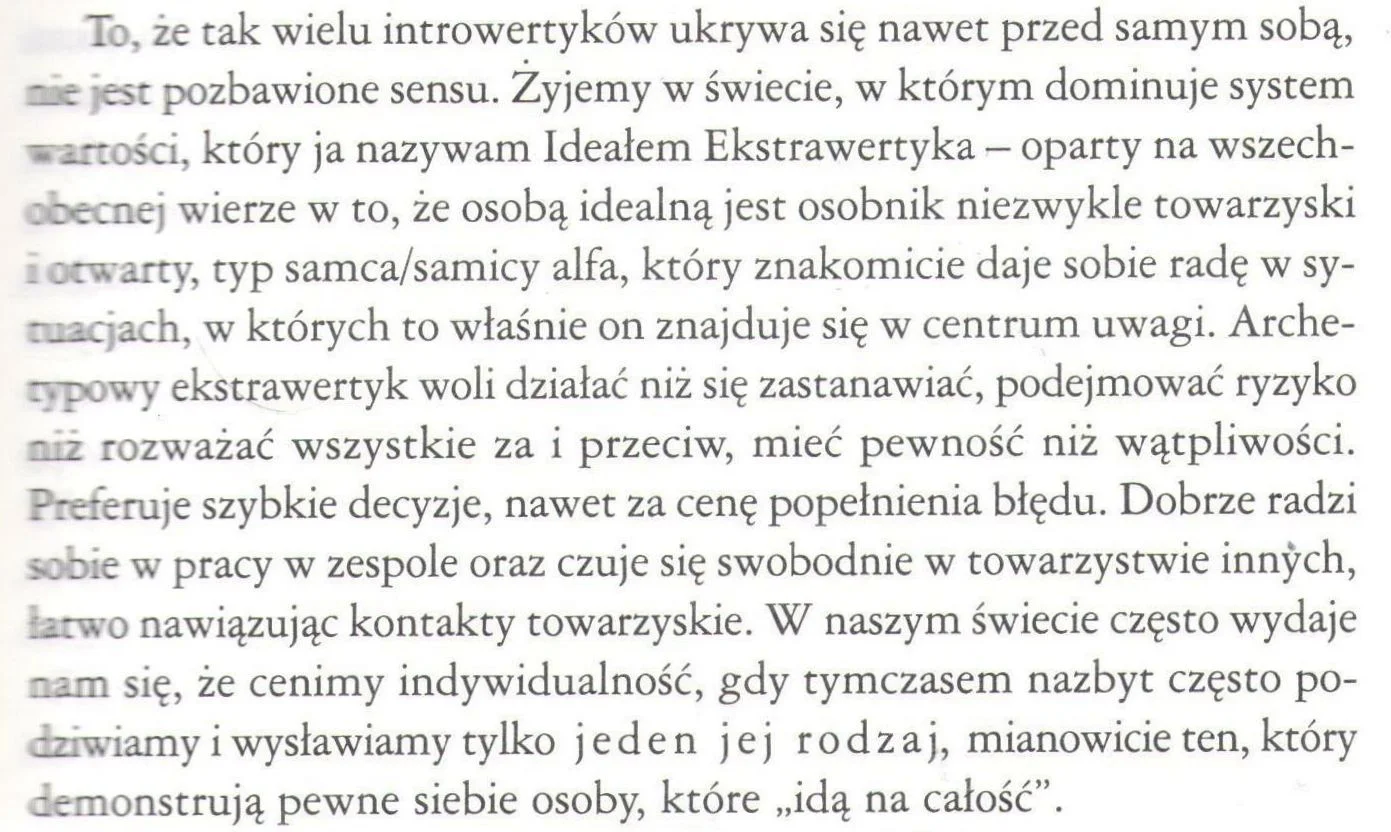 Susan Cain, "CISZEJ PROSZĘ...Siła introwersji w świecie, który nie może przestać gadać", Bestseller "NEW YORK TIMESA"