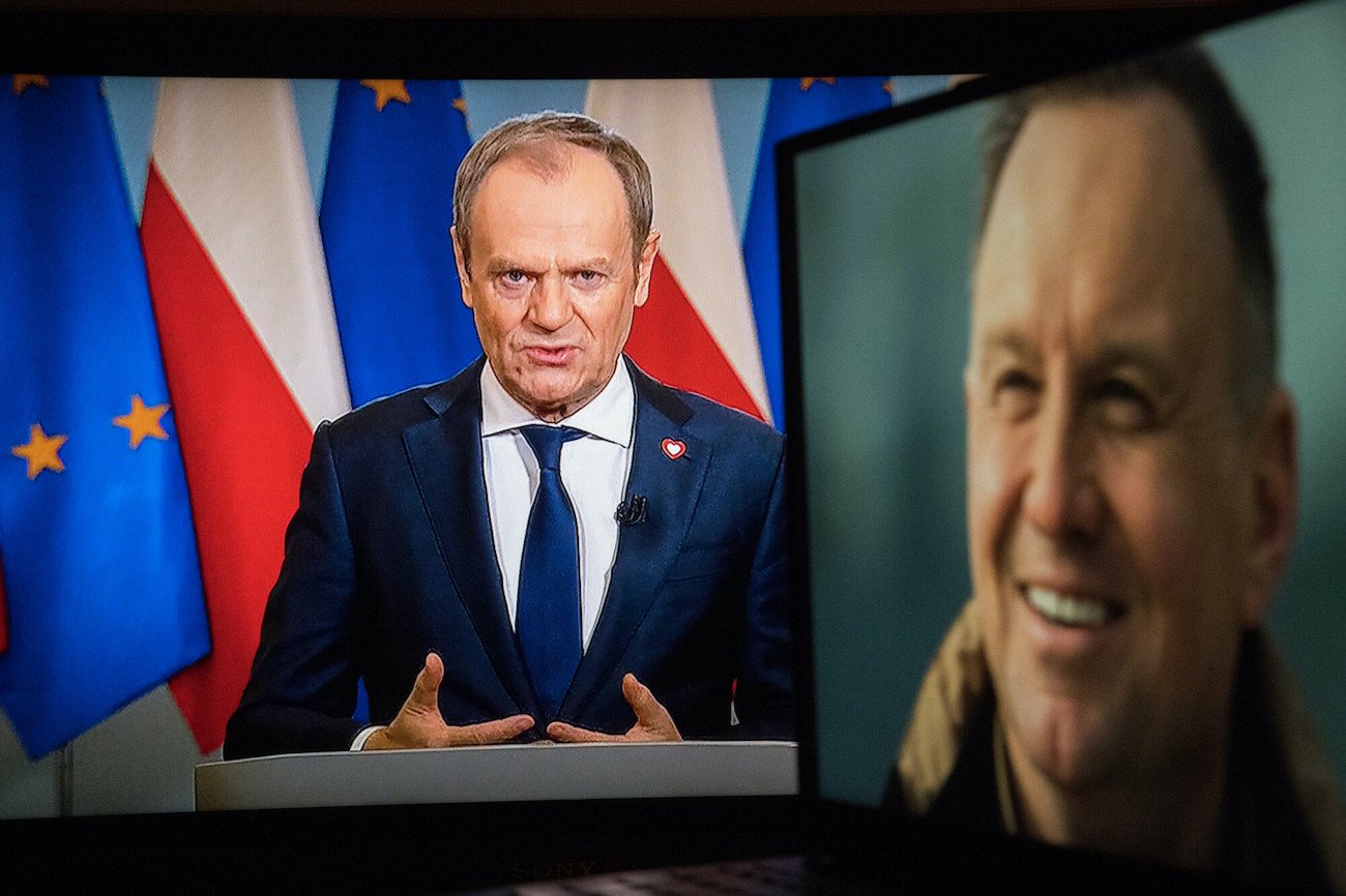 Premier Donald Tusk i prezydent Andrzej Duda.