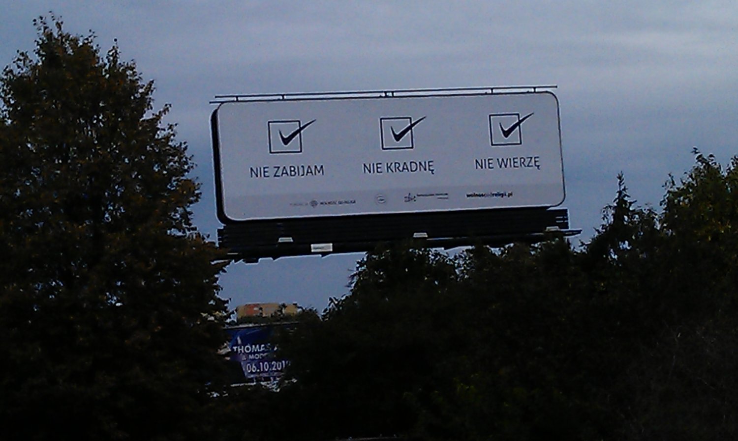 Jeden z billboardów na ulicach Lublina