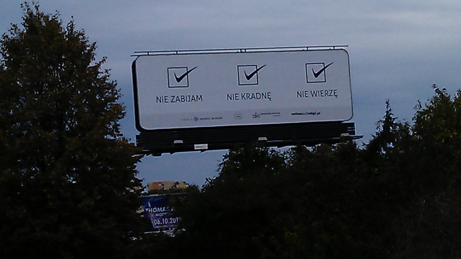 Jeden z billboardów na ulicach Lublina