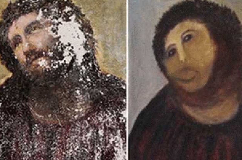 Zniszczone dzieło przynosi ogromne dochody. "Jeżus" z Borji zarobił już ponad 50 tys. euro