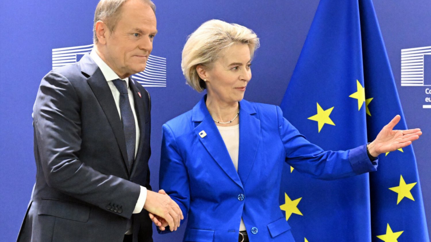 Donald Tusk i Ursula von der Leyen