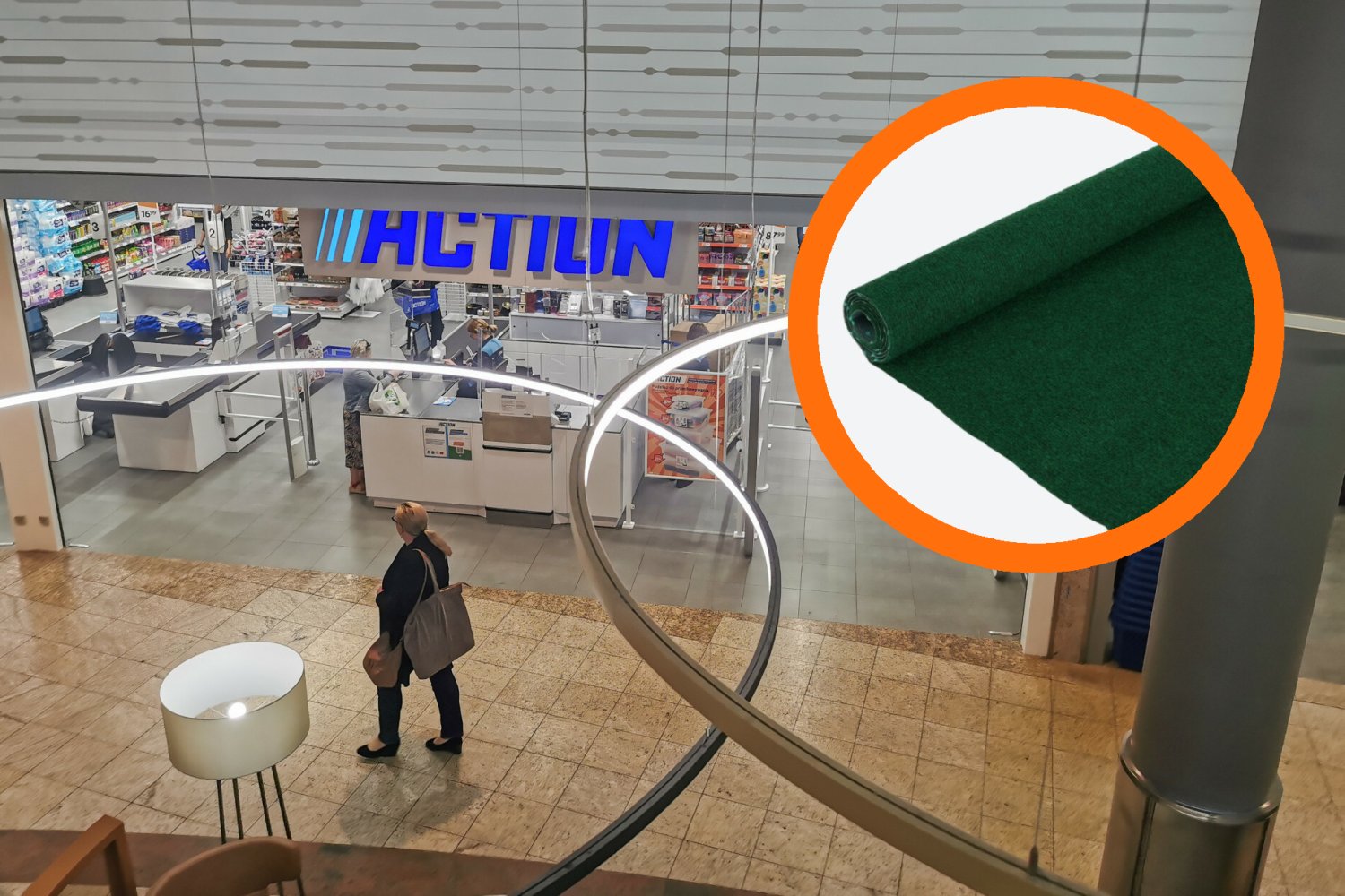 Sztuczna trawa na balkon jest w promocji w Action. Taki zielony dywan kosztuje 20 zł