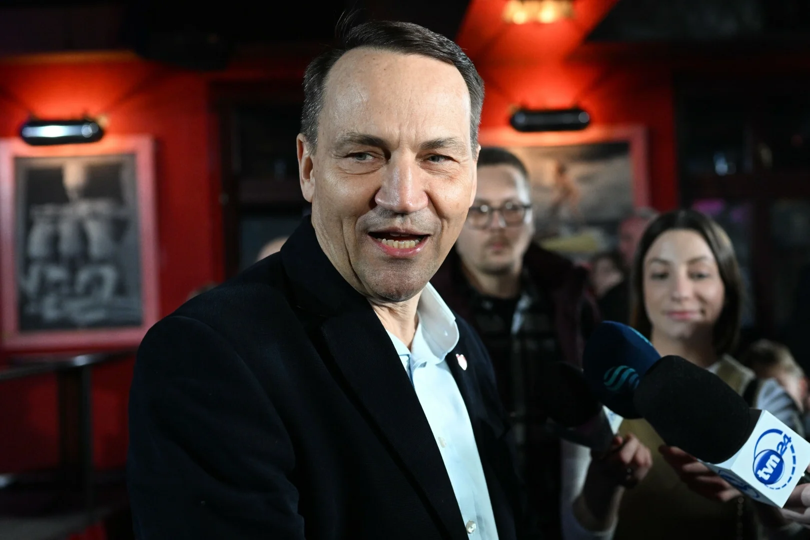 Incydent na spotkaniu z Sikorskim. Pojawiali się tam aktywiści propalestyńscy.