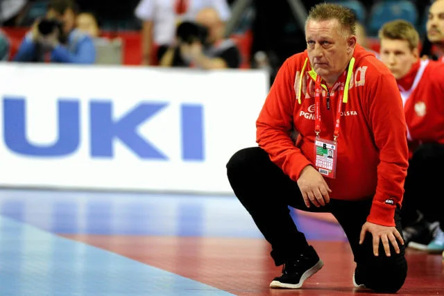 Michael Biegler , podczas meczu Polska - Chorwacja.
