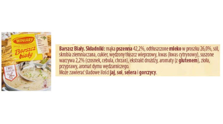 Tendencja spadkowa... zajrzyj, co kryje lista składników.