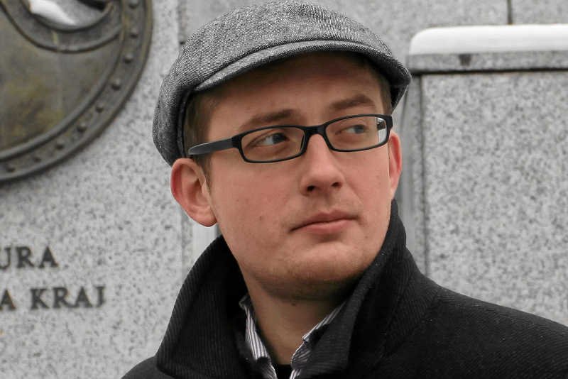 Szef Młodzieży Wszechpolskiej Robert Winnicki.