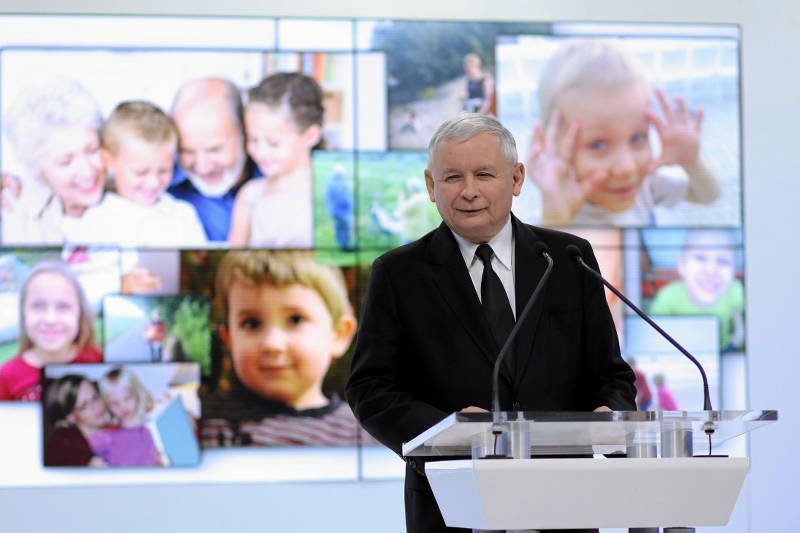 Jarosław Kaczyński przemawiał na konwencji w Przysusze.