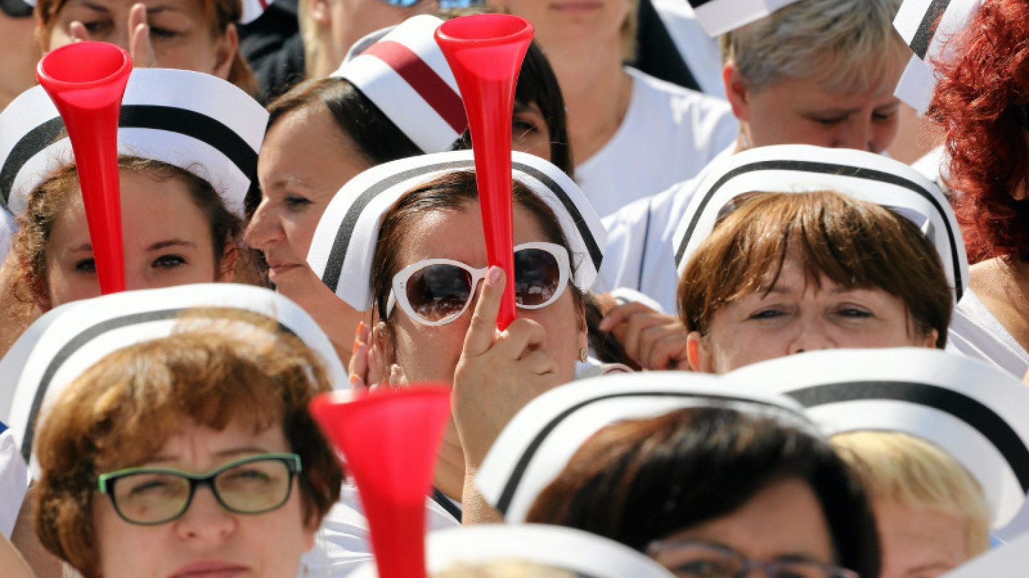Problemy pielęgniarek od lat nie są rozwiązane. Tu protest z 2015 r.