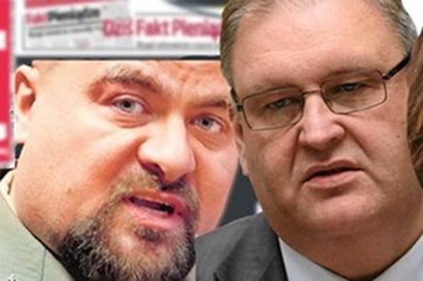 Mikołaj Przybył i Bogdan Święczkowski