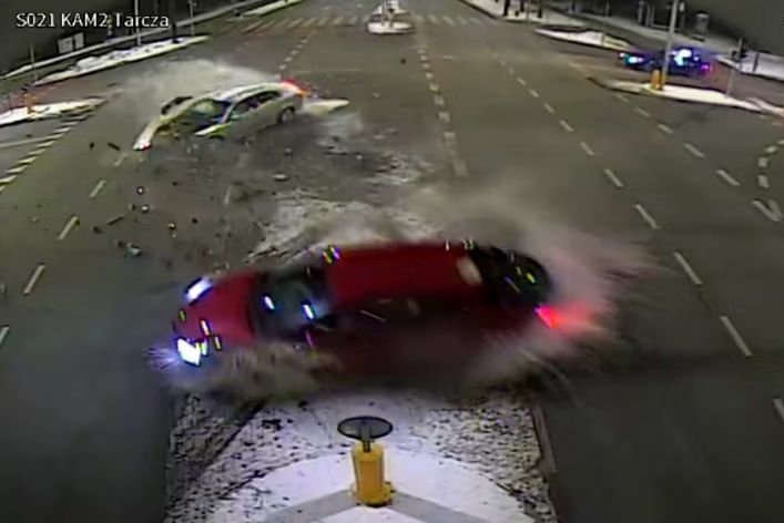 Jest nagranie z groźnego wypadku w Lublinie