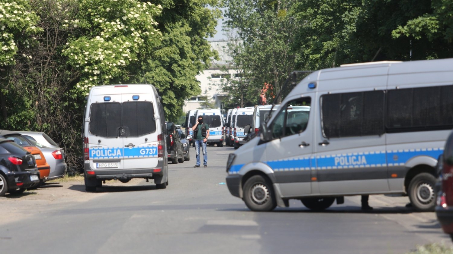 Policjanci wezwani do strzelaniny pod Kłobuckiem.