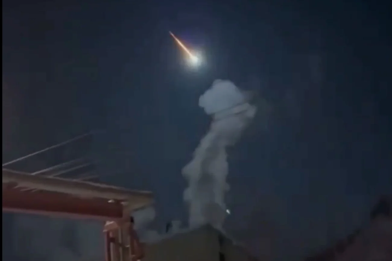 Asteroida na niebie nad Syberią.