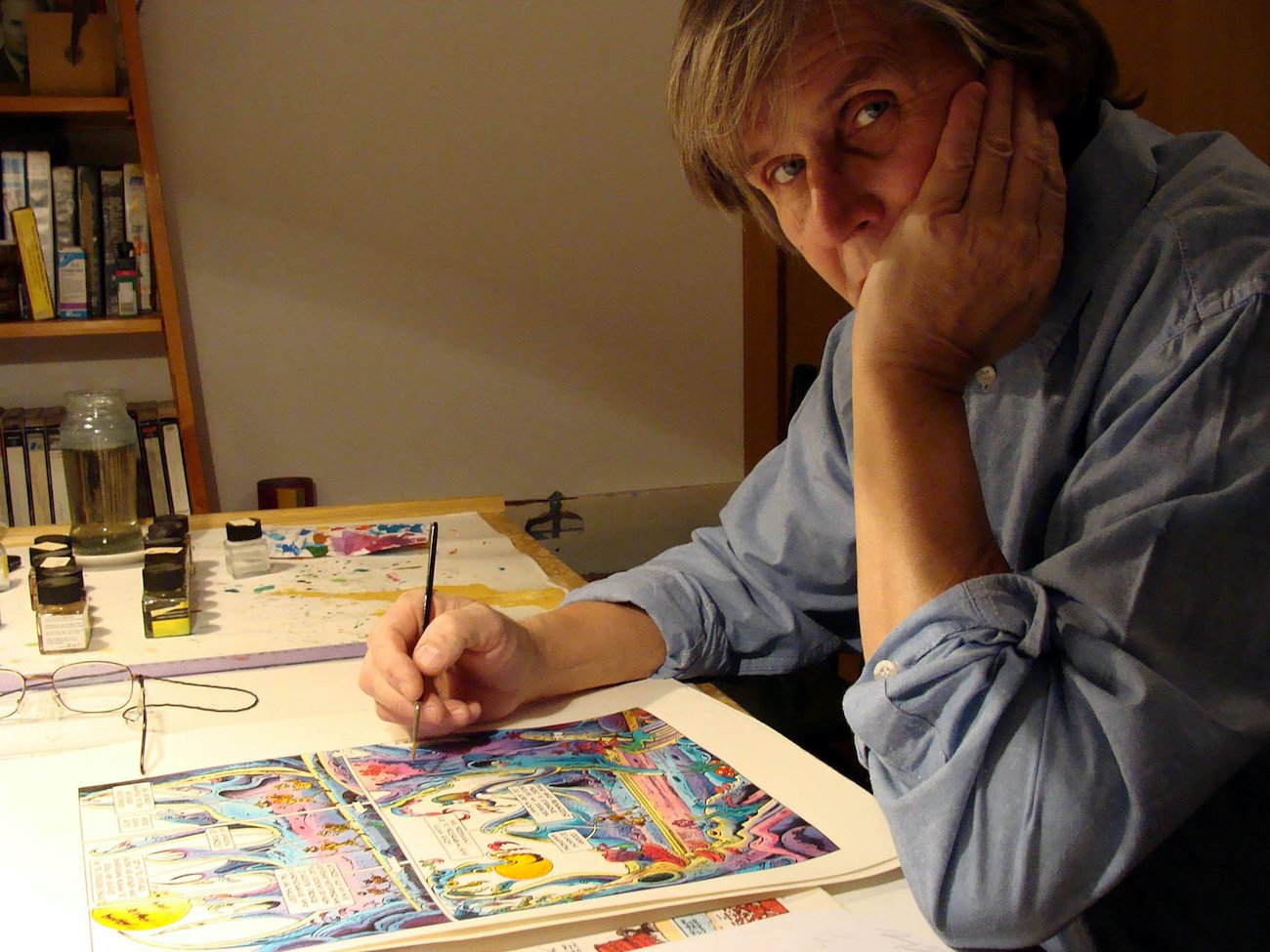 Tadeusz Baranowski, autor komiksów, na podstawie których powstał film "Smok Diplodok"