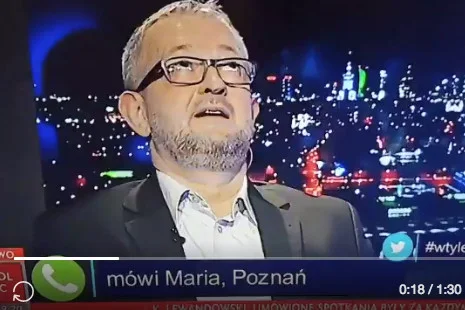Reakcja Rafała Ziemkiewicza, który razem z Marcinem Wolskim prowadził poniedziałkowy odcinek "W tyle wizji", na wypowiedź pani Marii.