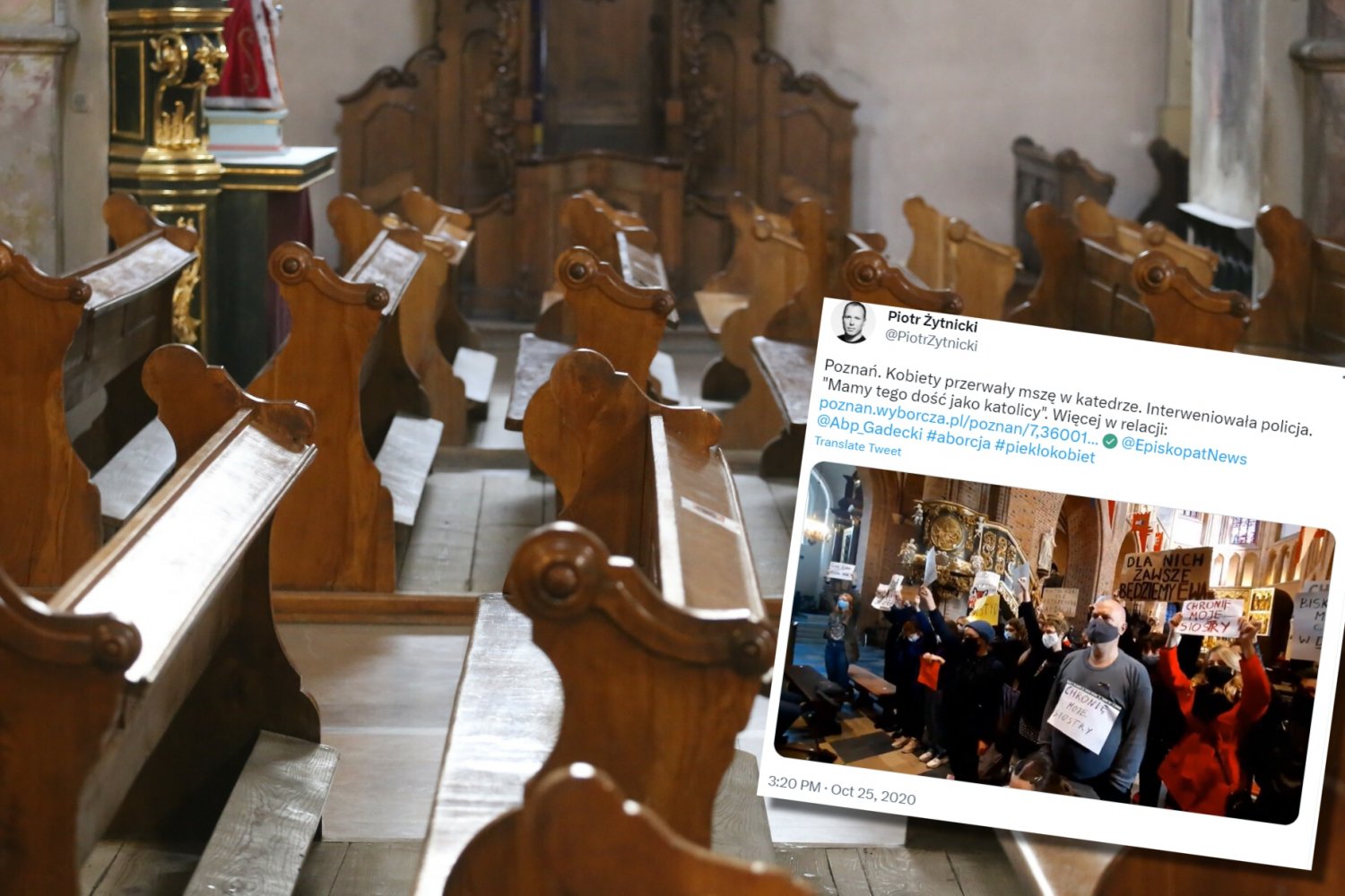 Sąd w Poznaniu ogłosił wyrok ws. protestujących w katedrze.