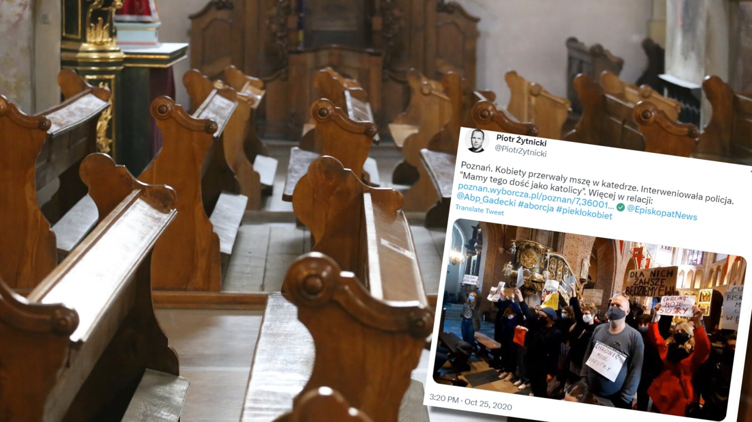 Sąd w Poznaniu ogłosił wyrok ws. protestujących w katedrze.