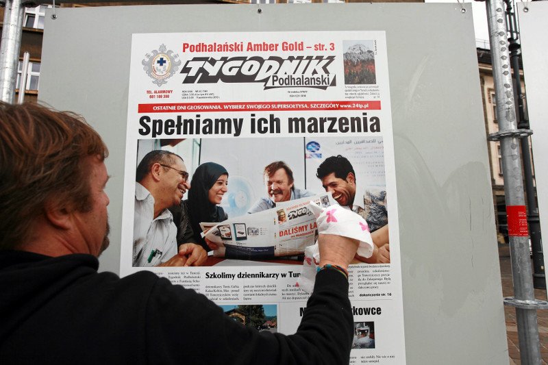 Redakcja "Tygodnika Podhalańskiego" stała się bohaterem "Wiadomości" TVP, ponieważ protestowała w sprawie Sylwestra pod Wielką Krokwią.