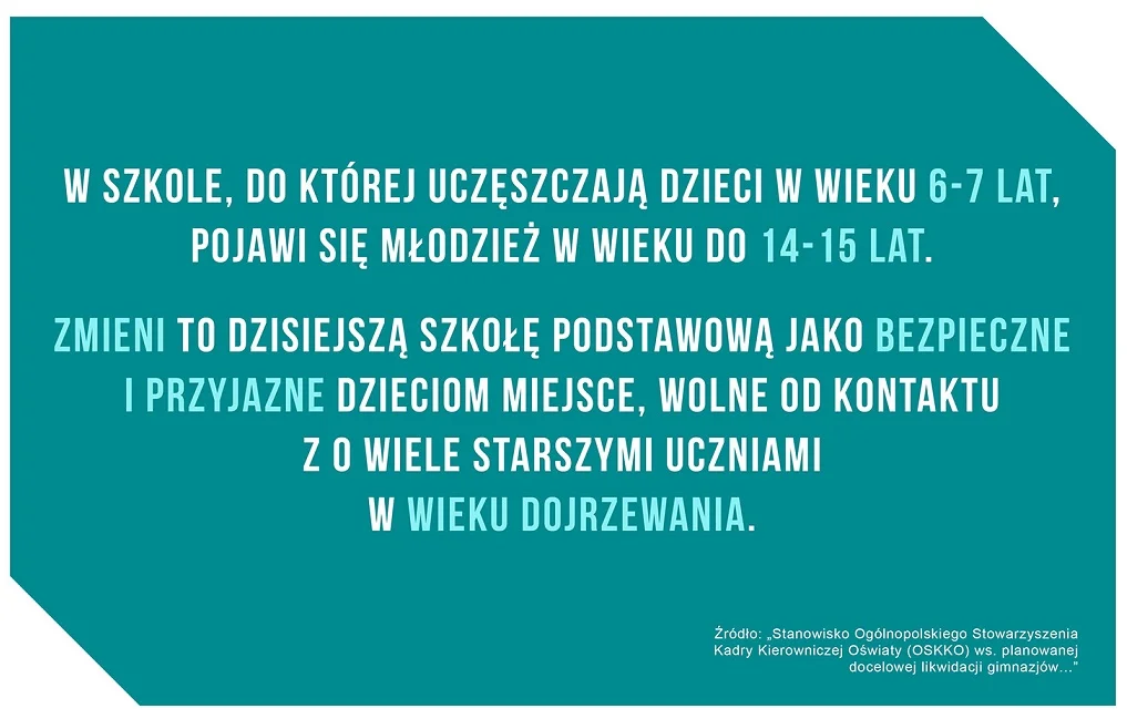 Młodzież w trudnym wieku dojrzewania musi mieć warunki edukacyjne dostosowane do ich indywidualnych potrzeb