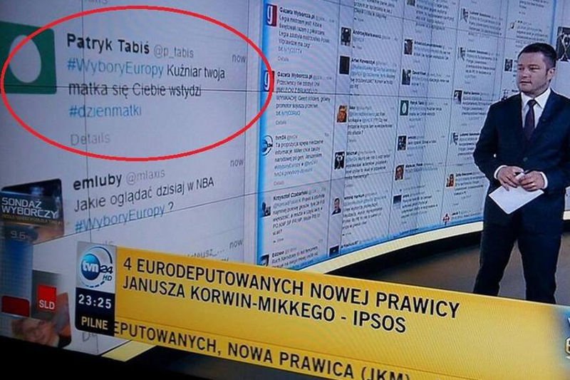 Jarosław Kuźniar został "strollowany" przez użytkowników Twittera.