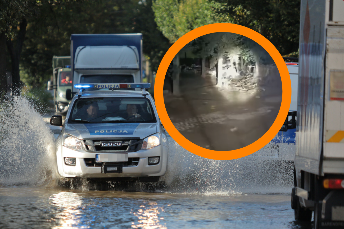 szabrownicy powódź policja szabrownicy powódź policja