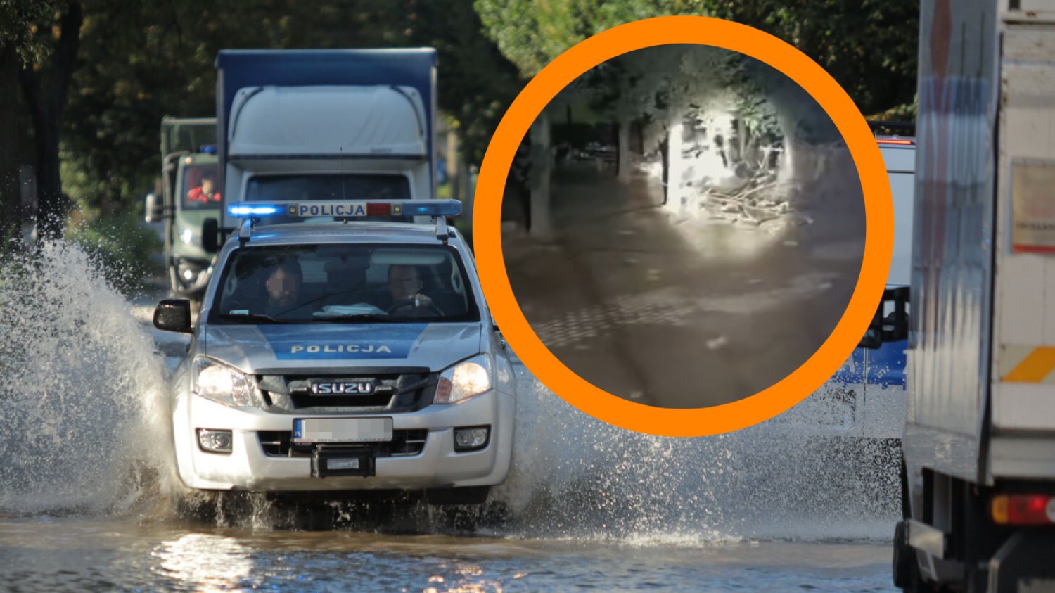 szabrownicy powódź policja szabrownicy powódź policja