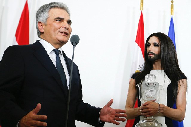 Conchita Wurst spotkała się z kanclerzem Austrii Wernerem Faymannem