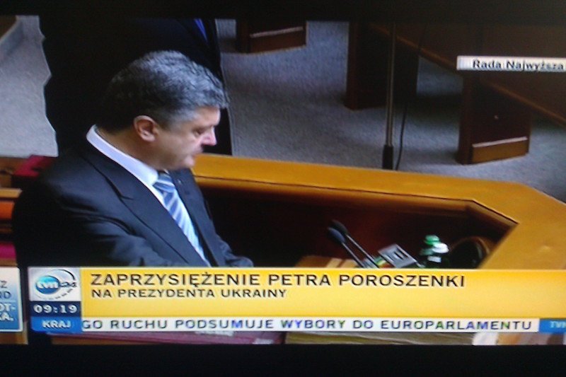 Petro Poroszenko oficjalnie został prezydentem Ukrainy