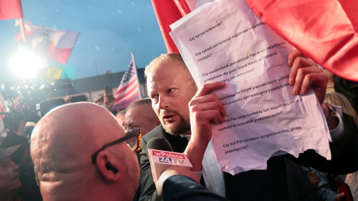 Witold Zembaczyński pojawił się na debacie TV Republika w Końskich