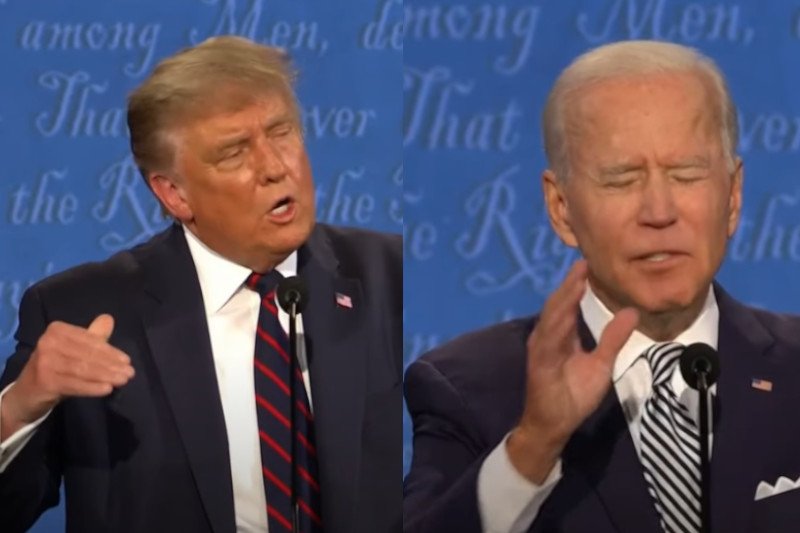 Joe Biden zapytał Donalda Trumpa w czasie debaty, "kiedy w końcu się zamknie".