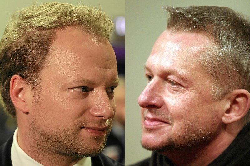 Maciej Stuhr i Bogusław Linda