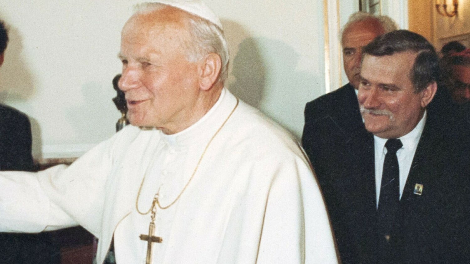 Jan Paweł II i Lech Wałęsa