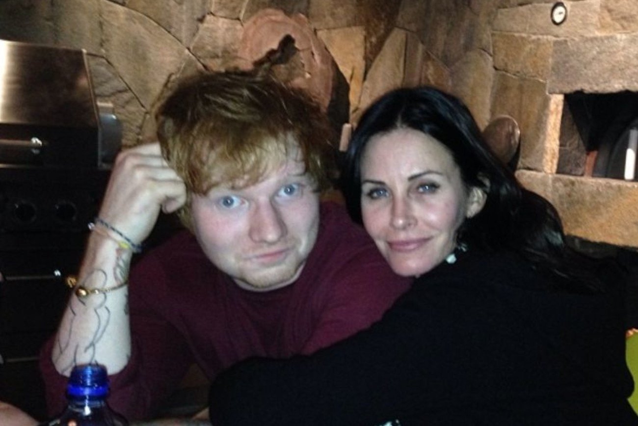 taniec Eda Sheerana i Courtney Cox