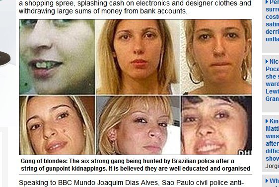 Zdjęcia podejrzanych kobiet